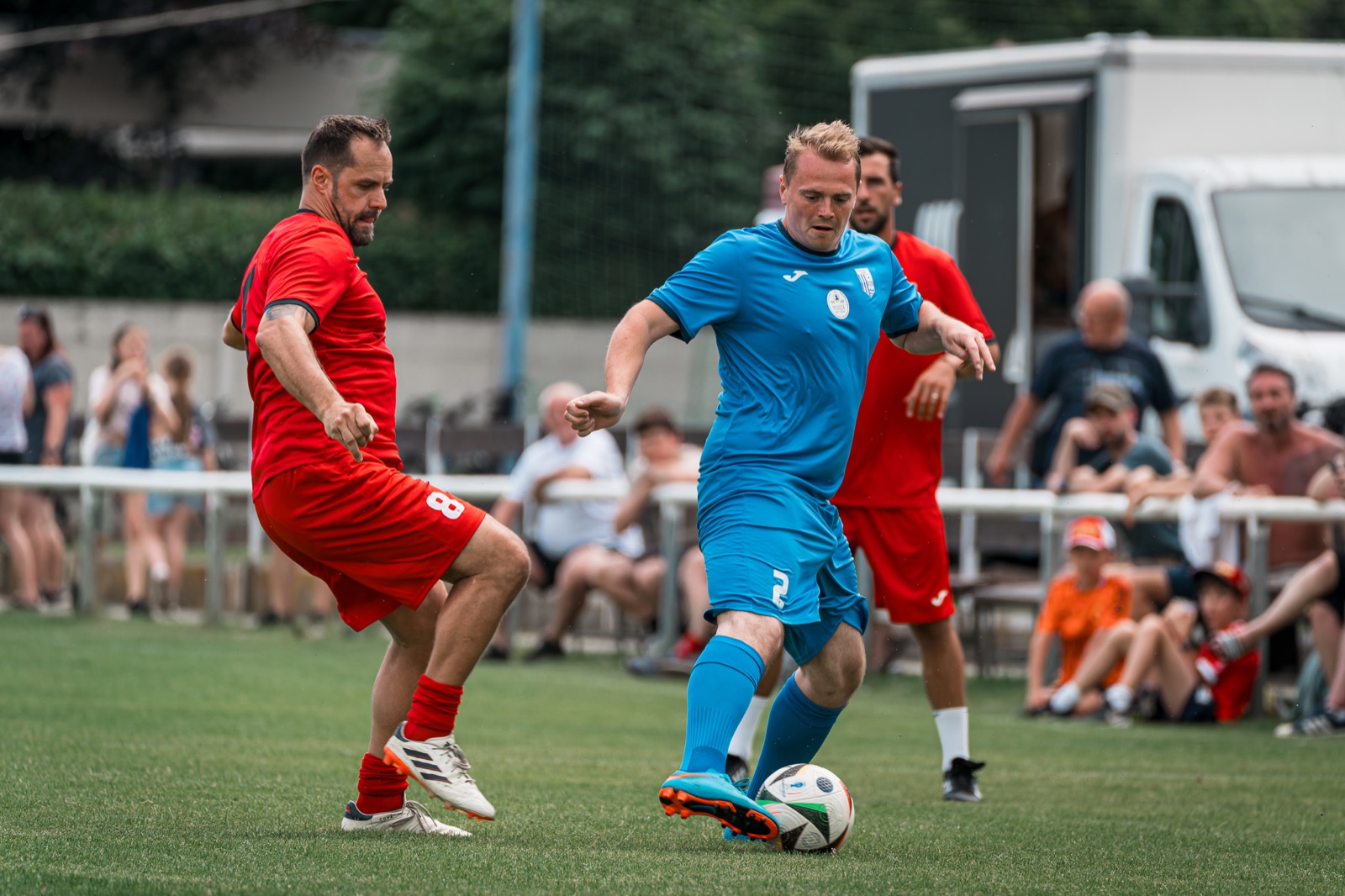 Fotbalový zápas při oslavách 120 let TJ Sokol Rosice nad Labem